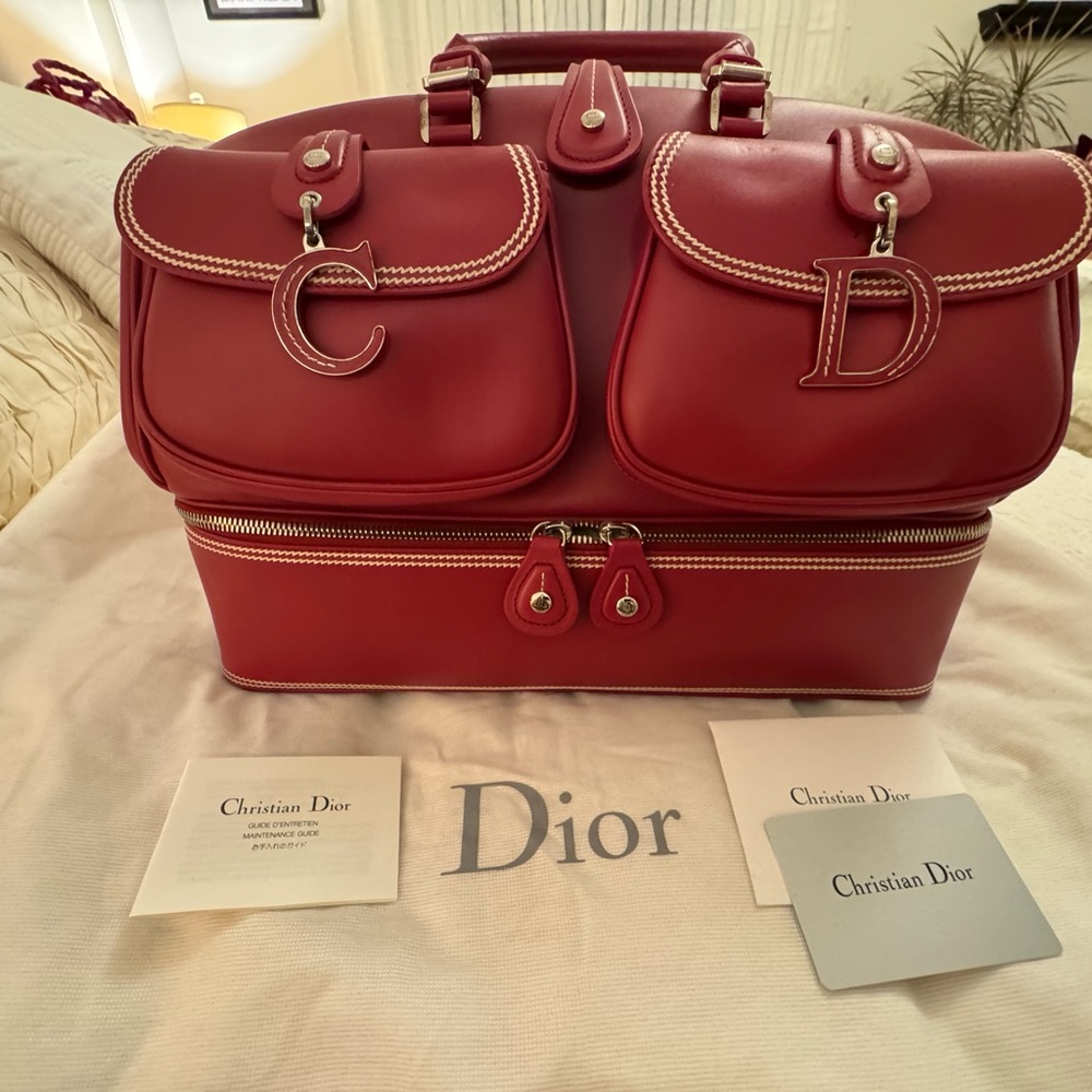 Dior Large Detective Bag Red